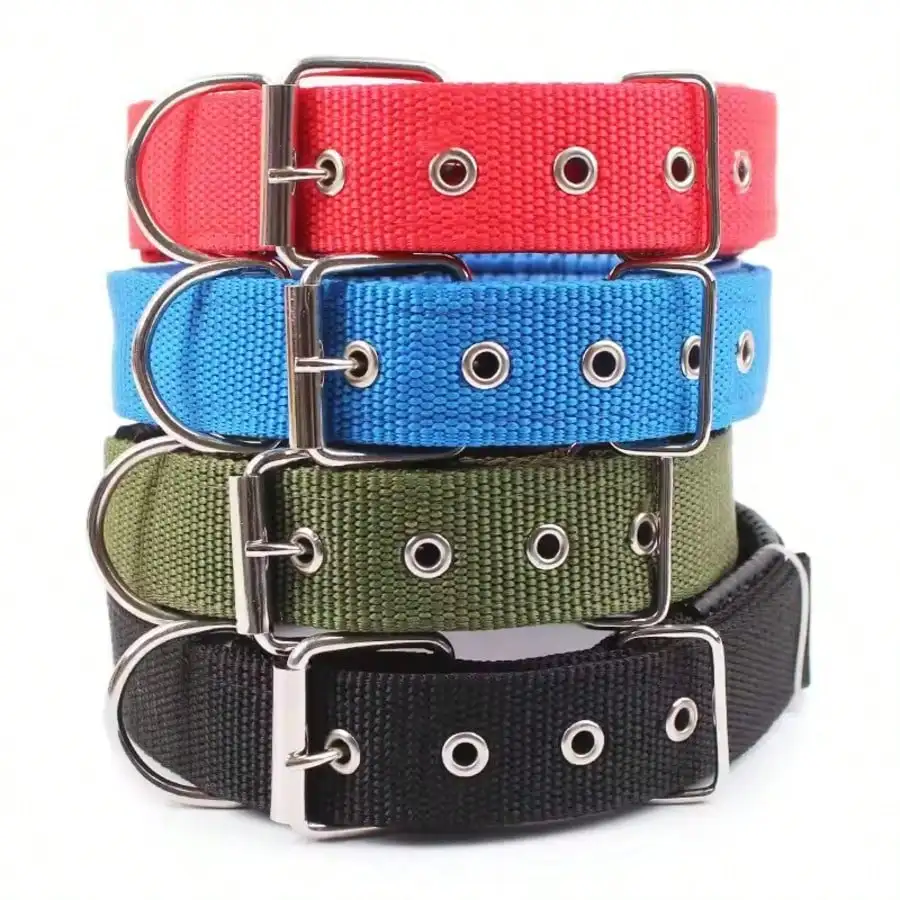 Solid Dog Collars Nylon Dog Collar for Small Medium Large Dogs Teddy Keji Pitbull Bulldog (1Pc) 1005011934343252
