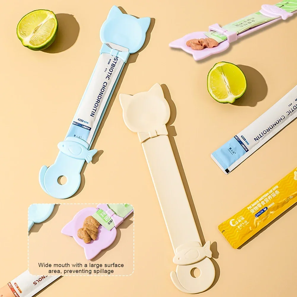Churu Tube Helper Cat Squeeze Feeder Spoon Liquid Food Puree Strip Snack Dispenser Easy Use Pet 1005011936444762