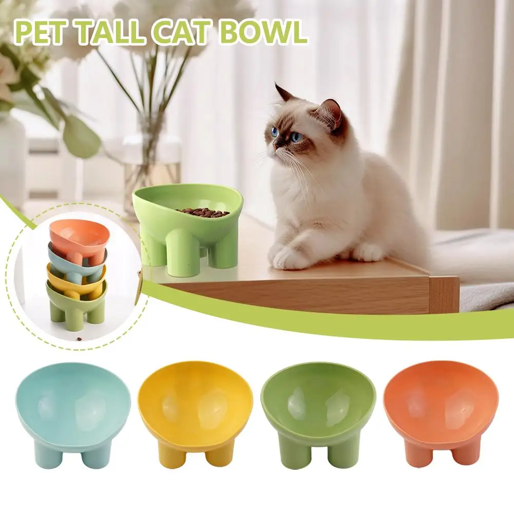 Elevated Cat Bowls Tilted Raised Food Water Feeder Anti-Vomit Spill Proof Pet Set Dish for Small 1005011938855121