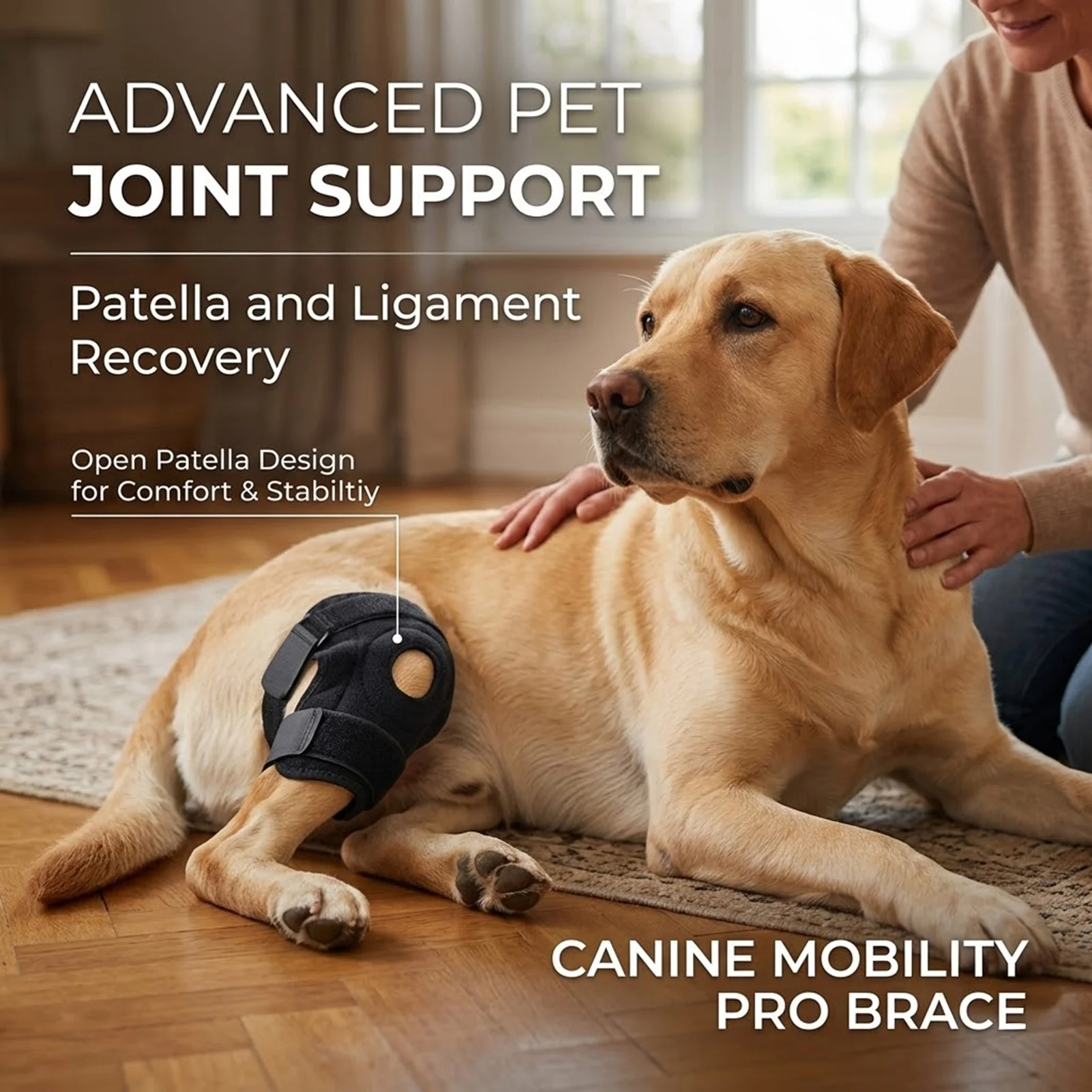 Dog Knee Brace Pet Joint Support High Elastic Material Adjustable for Post Surgery Recovery Senior 1005011939217924