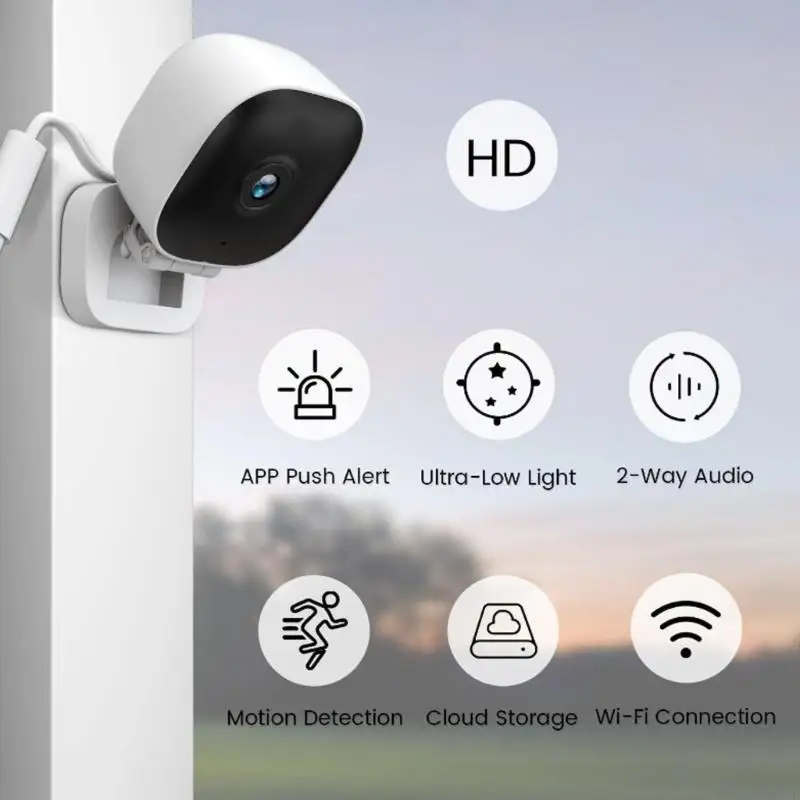 Indoor Security WiFi Camera 1080P CCTV Camera for Home/Baby/Pet Baby Monitor Motion Detection APP 1005011939443242