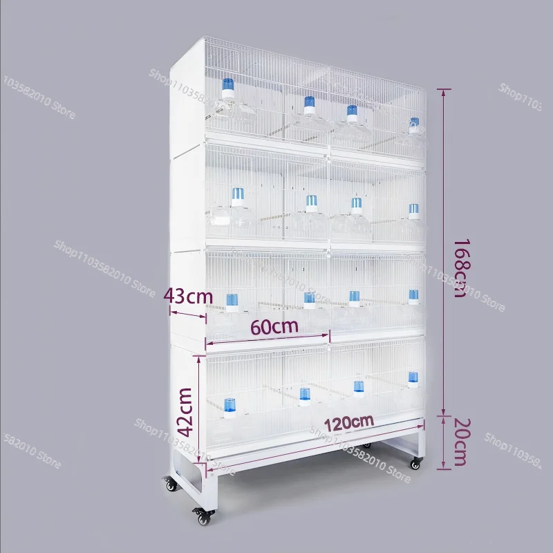 Large multi-layered bird cage - modular and expandable for long-term use without replacement 1005011942431692
