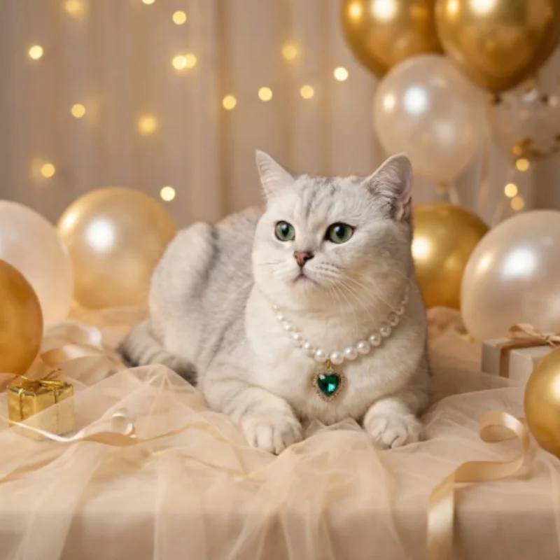 Adjustable Cat Collar with High Simulation Pearls Cute Exquisite Summer Necklace for Kittens Pet 1005011942847946