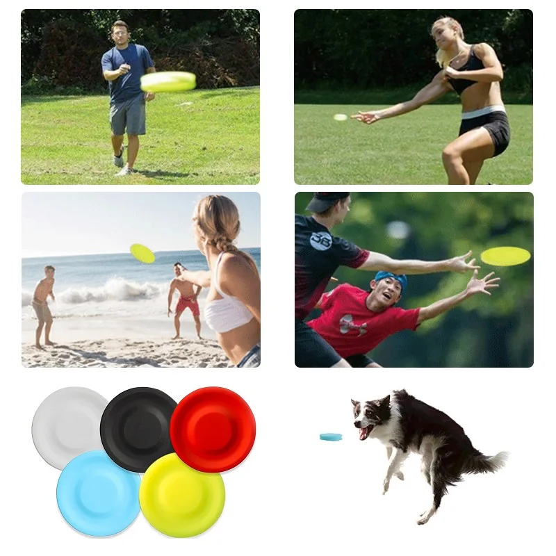 Mini Silicone Flying Saucer Funny Dog Cat Toy Dog Game Flying Discs Resistant Chew Puppy Training 1005011942913250