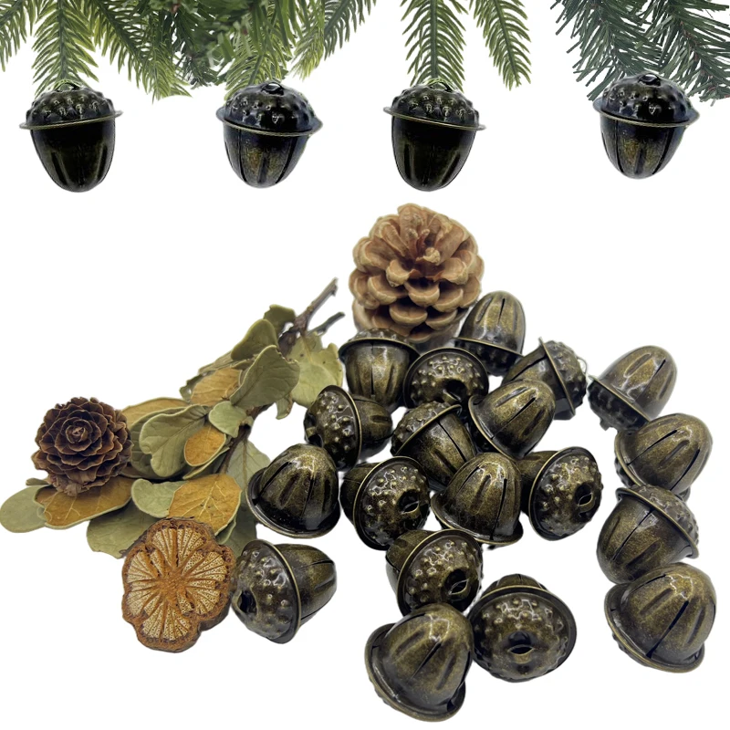 Festival decoration vintage bells. 1.1-inch clear jingling bells are suitable for festival party 1005011947077515