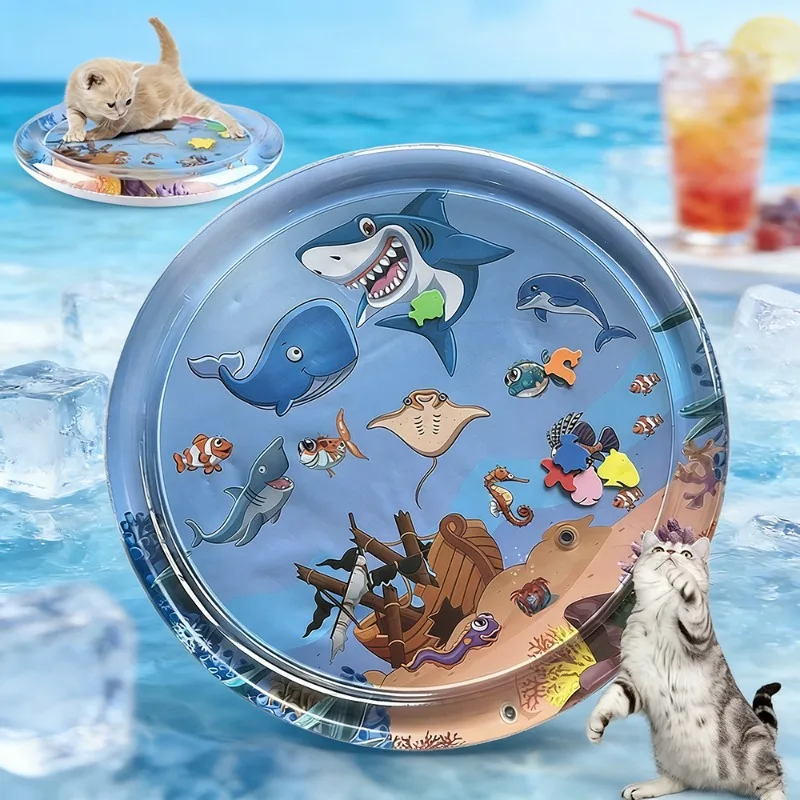 Pet Water Play Mat Cat Water Sensory Baby Water Absorbent Play Mat Swimming Ring Crawling 1005011947452271