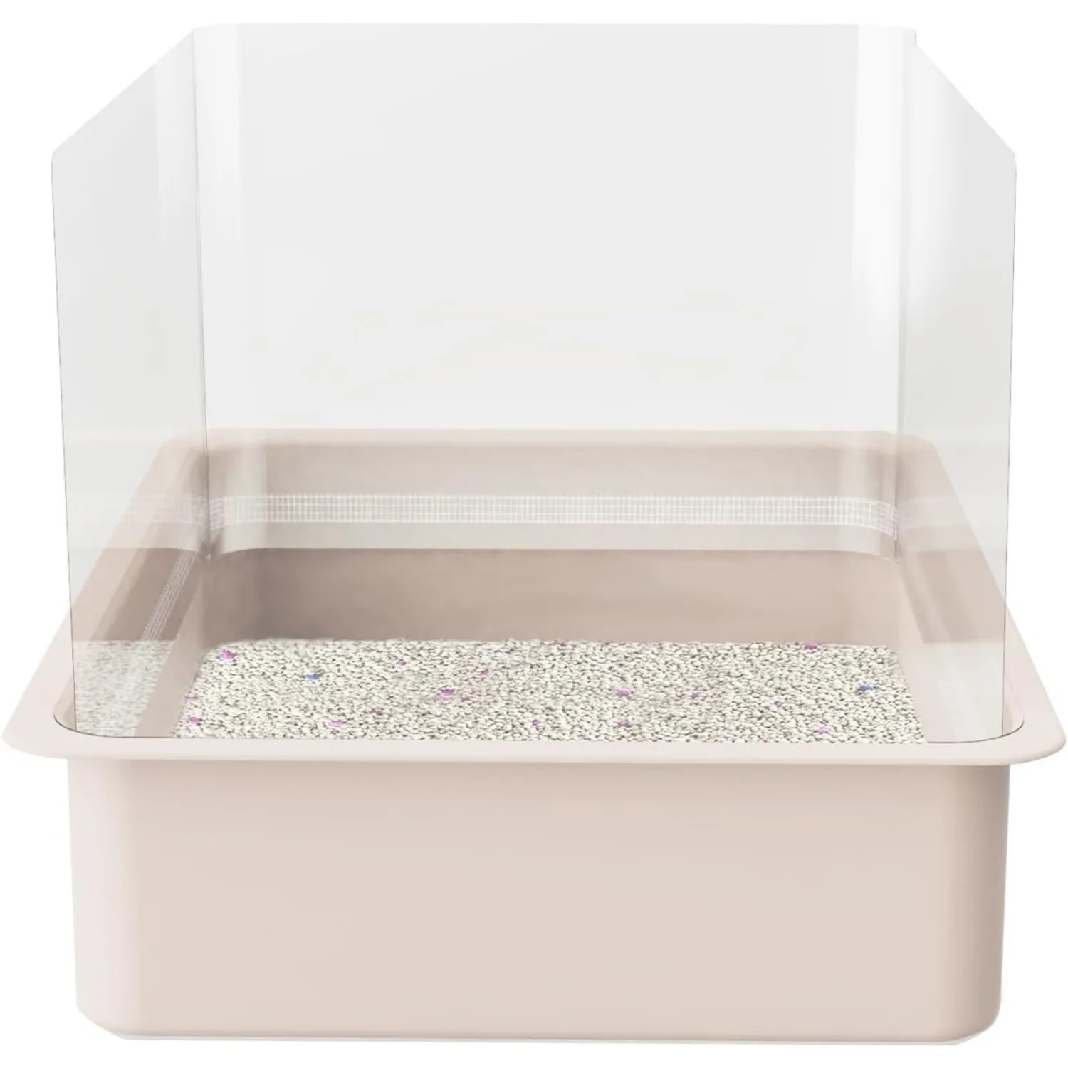 Litter Box Privacy Screen、open Top Anti-Splash Guard、transparent、easy Clean (3 Pack) 1005011948611023
