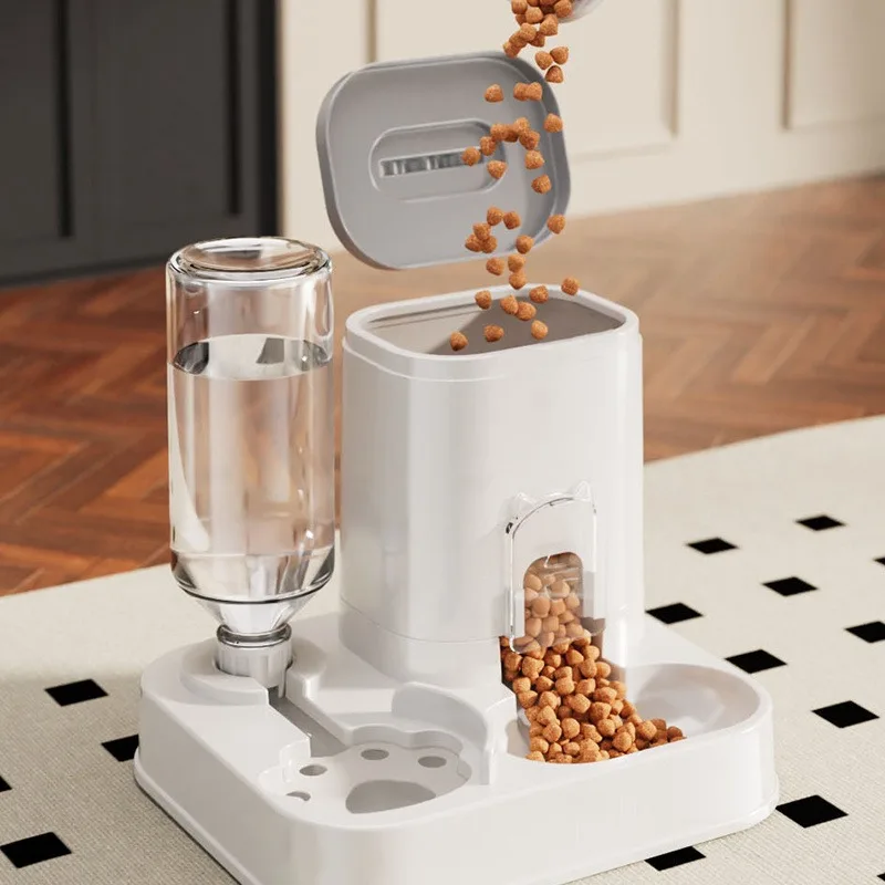 Automatic Pet Feeder for Cats Dogs Water Dispenser Food Bowl Drinking Feeding Device Durable (2 in 1) 1005011949924335