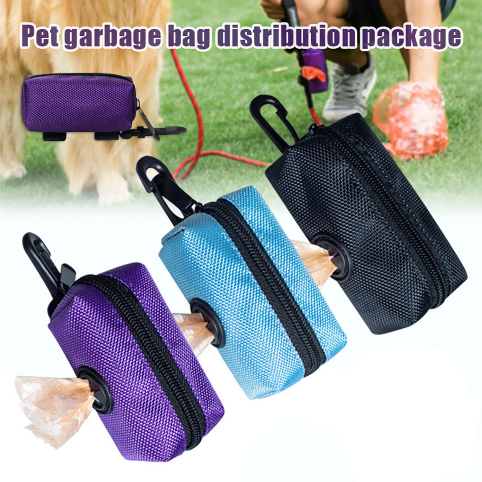Portable Pet Waste Bag Holder Durable Polyester Organizer for Dogs Convenient Outdoor Walks Runs 1005011951418468
