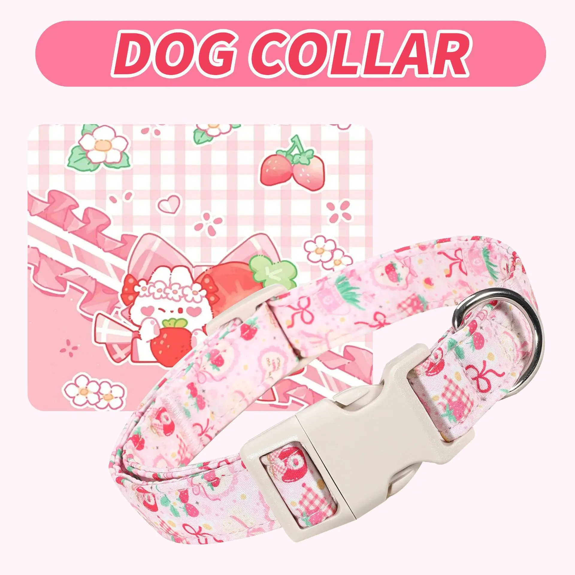 Valentine's Day Cat Dog Collar Antilost No-Pull Adjustable Breakaway Collar for Small Medium Large 1005011951446045