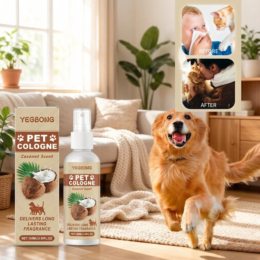 Coconut Scented Pet Odor Eliminator Spray, Indoor Freshening Spray for Cats and Dogs 1005011952035357