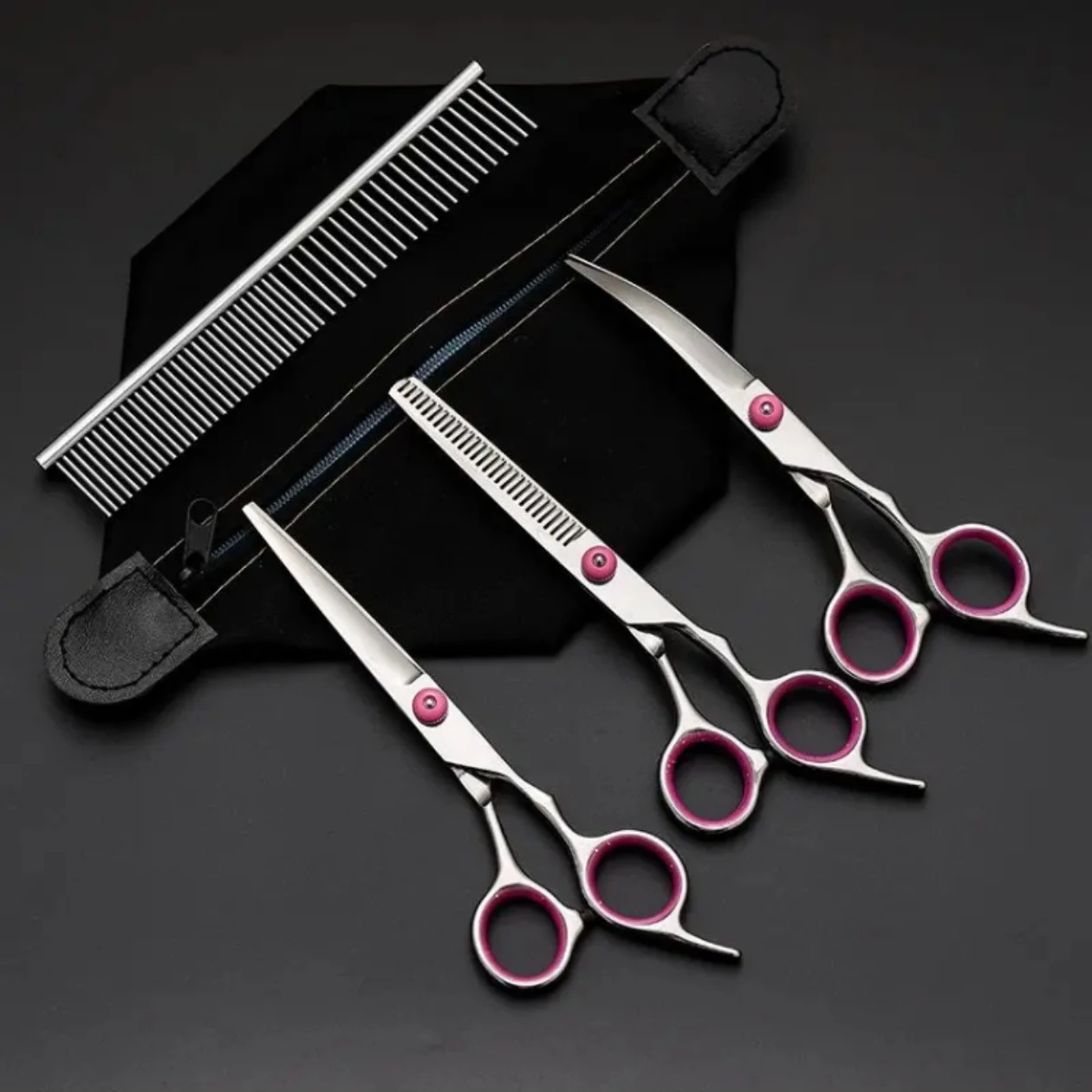 Dog Grooming Scissors Kit, Professional Scissors for Grooming with Safety Round Tips 1005011952530406