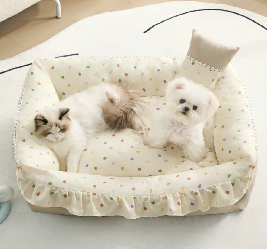 50cm Detachable Pet Dog Bed Couch Sofa for Dogs Cats Pet House Bed Washable Pet Nest Pet Supplies 1005011955535203
