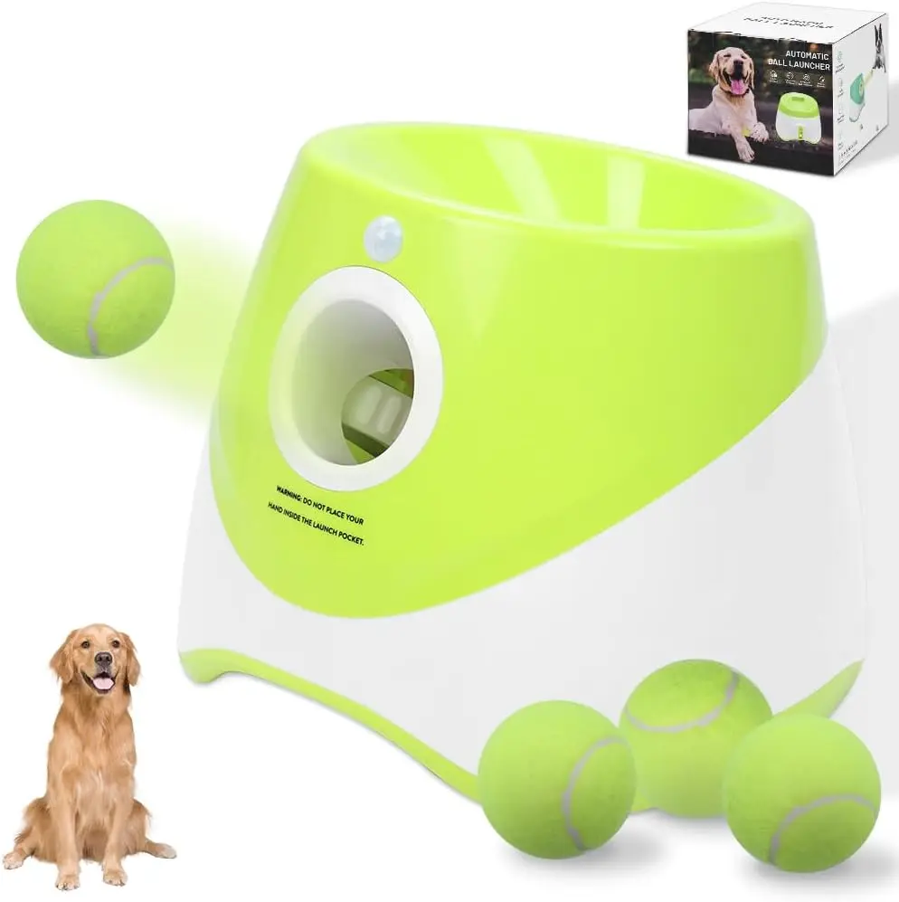 Dog Launcher Automatic Dogs Chase Toy Tennis Throwing Pinball Machine Fun Interactive Throw 1005011956404792