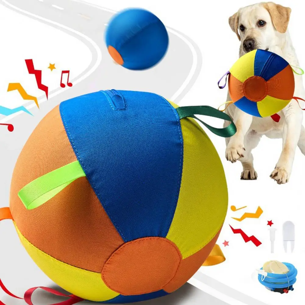 Dog Toy Herding Ball for Dogs with Handle Cover Jumbo Ball Durable Tear-Resistant Exercise Play 1005011956466496