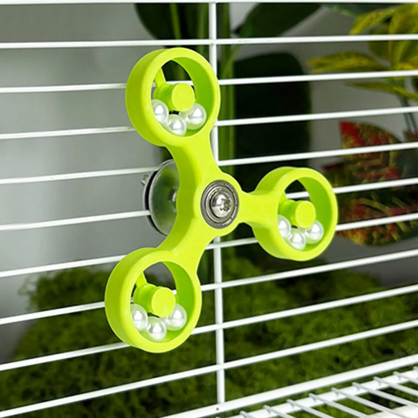 Bird Toys for Parakeets Interactive Bird Enrichment Activity Parrot Toys Spinner Wheel for Chewing 1005011957378184