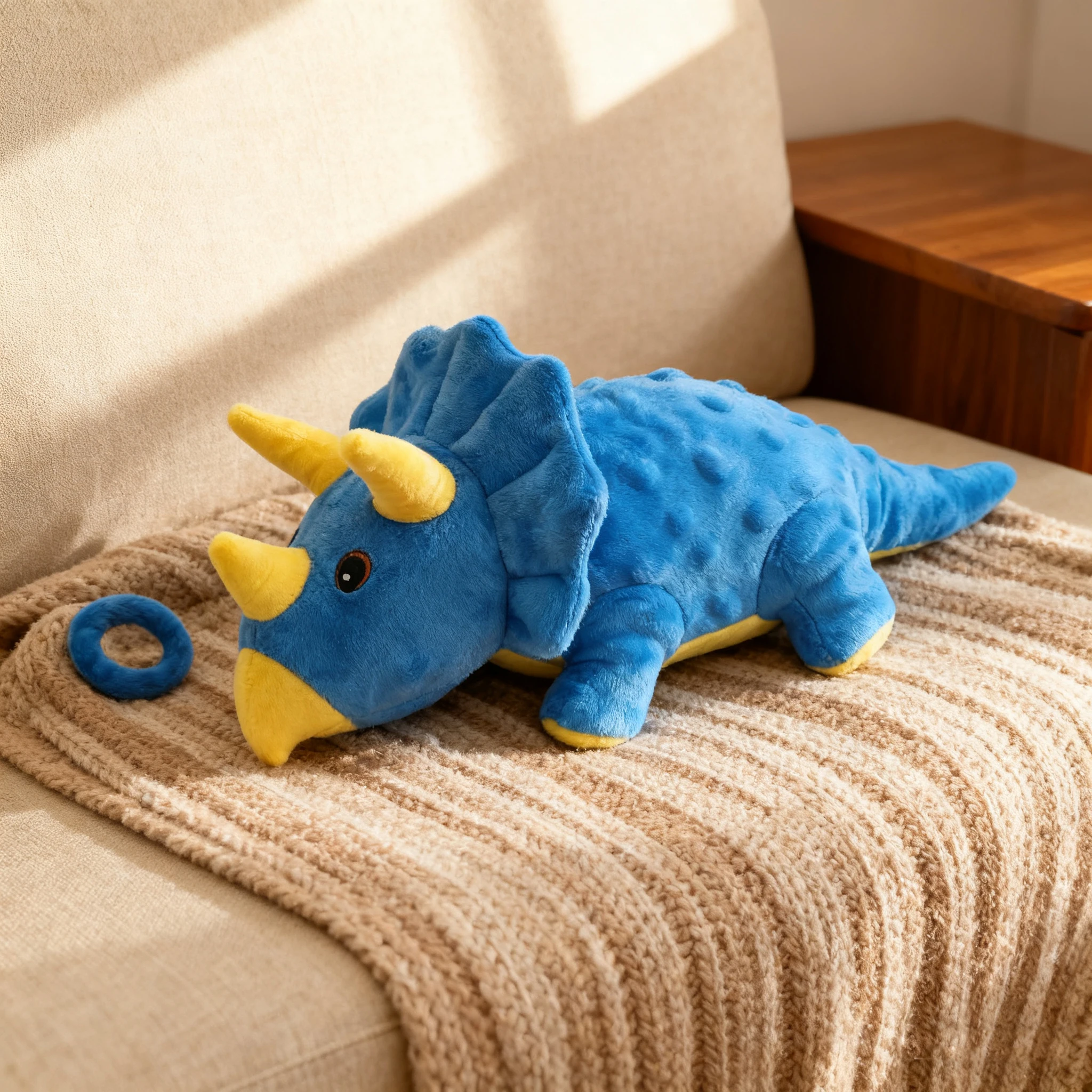 Tough Bite Resistant Triceratops Plush Dog Toy 1005011957405521