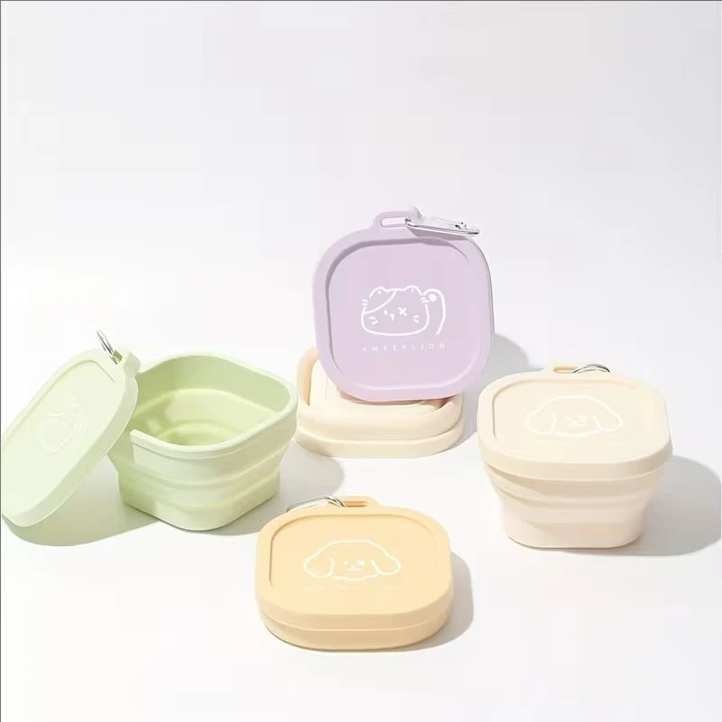 400ml Foldable Pet Bowl with Lid Leakproof Travel Dog Bowl for Outdoor Camping/Hiking (1pc) 1005011959038769