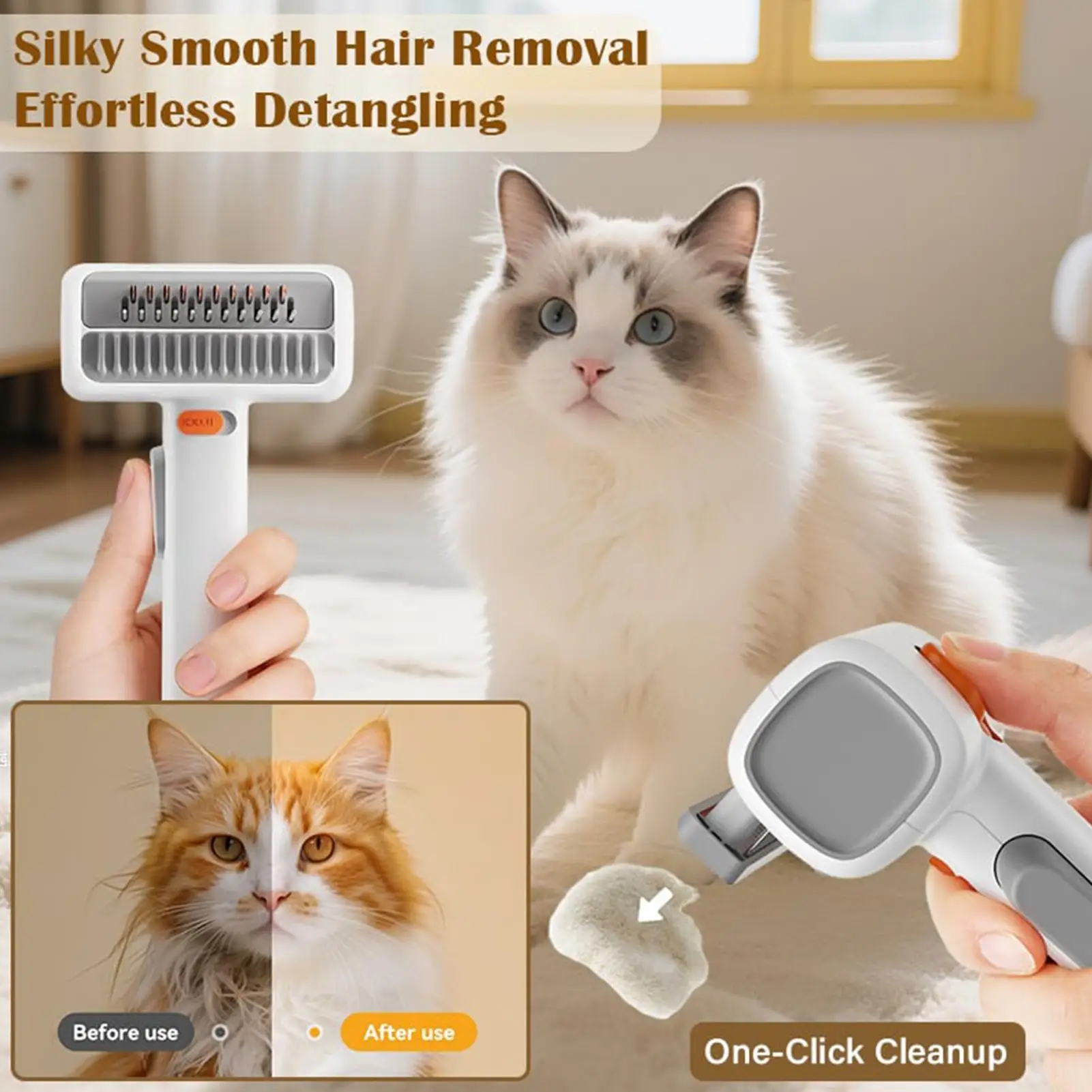 Dog Shedding Brush Self-Detangling Professional Hair Remover Pet Grooming Comb for Cats Puppy Horse 1005011961770519