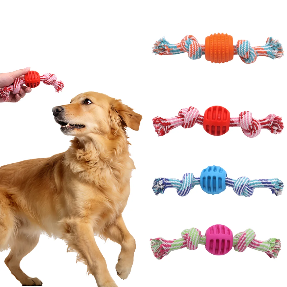 Pet Rope Chew Toy, Chew Rope Toy for Dog Teeth Cleaning, Bite Resistant String Ball Play Toy 1005011962265989