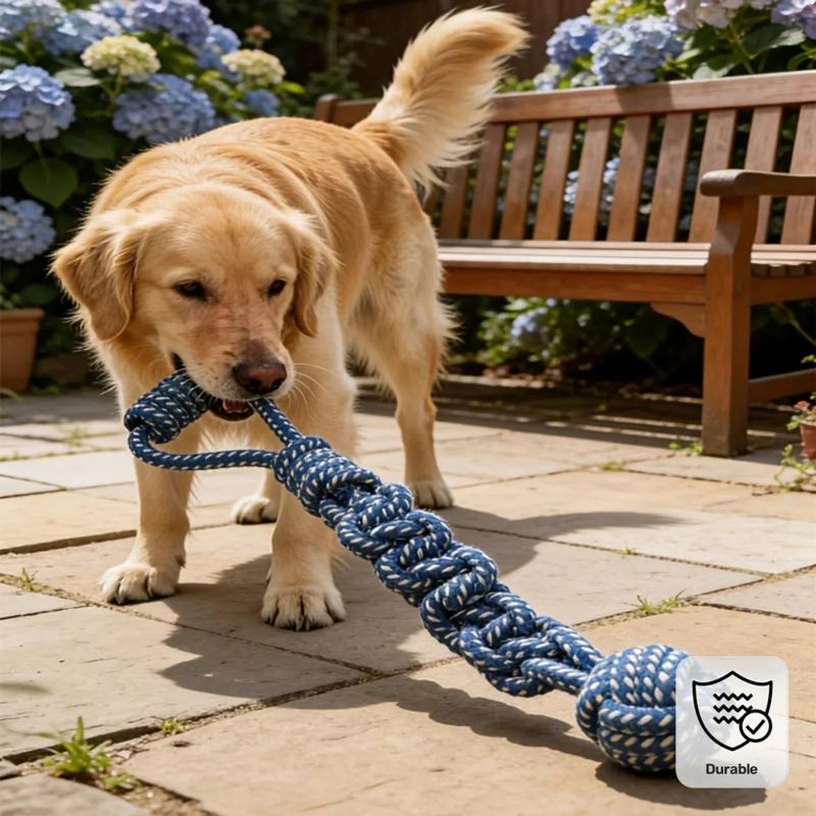 Dog Rope Knot Toy, Dog Chew Rope Toy, Pet Interactive Toy, Dog Dental Care, Bite-Resistant Pet Toy 1005011963651725