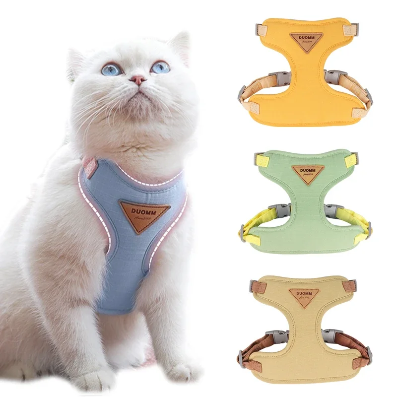 Cat Puppy Outdoor Walking Supplies Fashion Pet Harness and Leash Set for Small Dogs Cats Breathable 1005011967325286