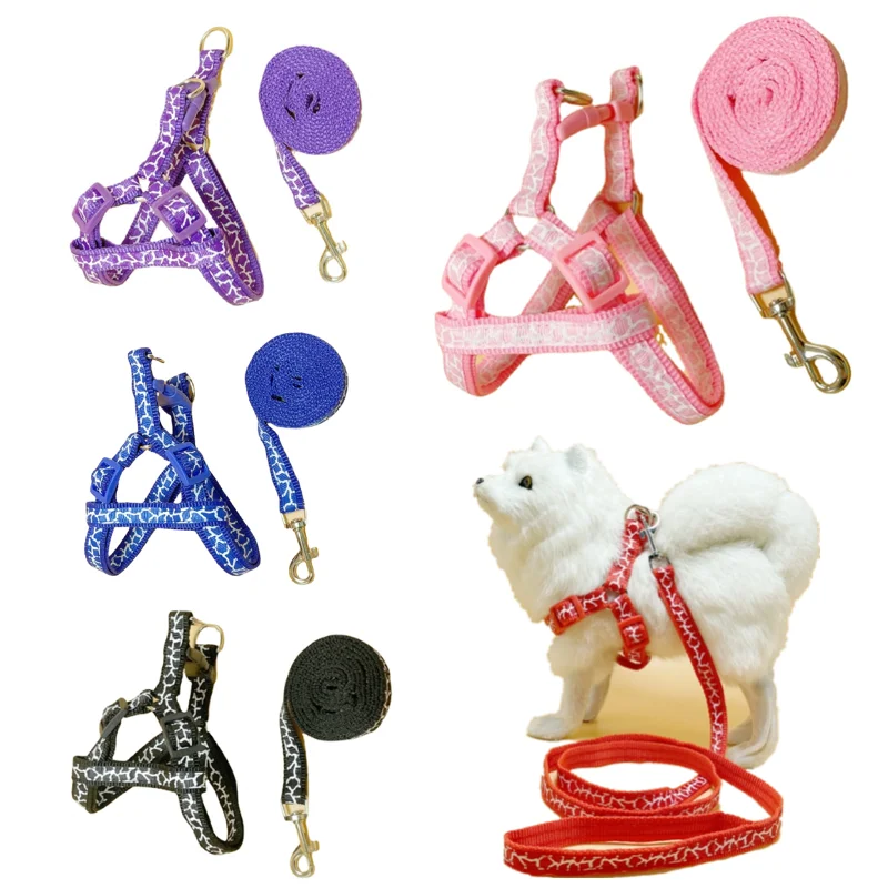Cat Harness Leash Set Dog Harnesses Adjustable Walking Lead Leash Escape Proof Harnesses for Small 1005011968465543