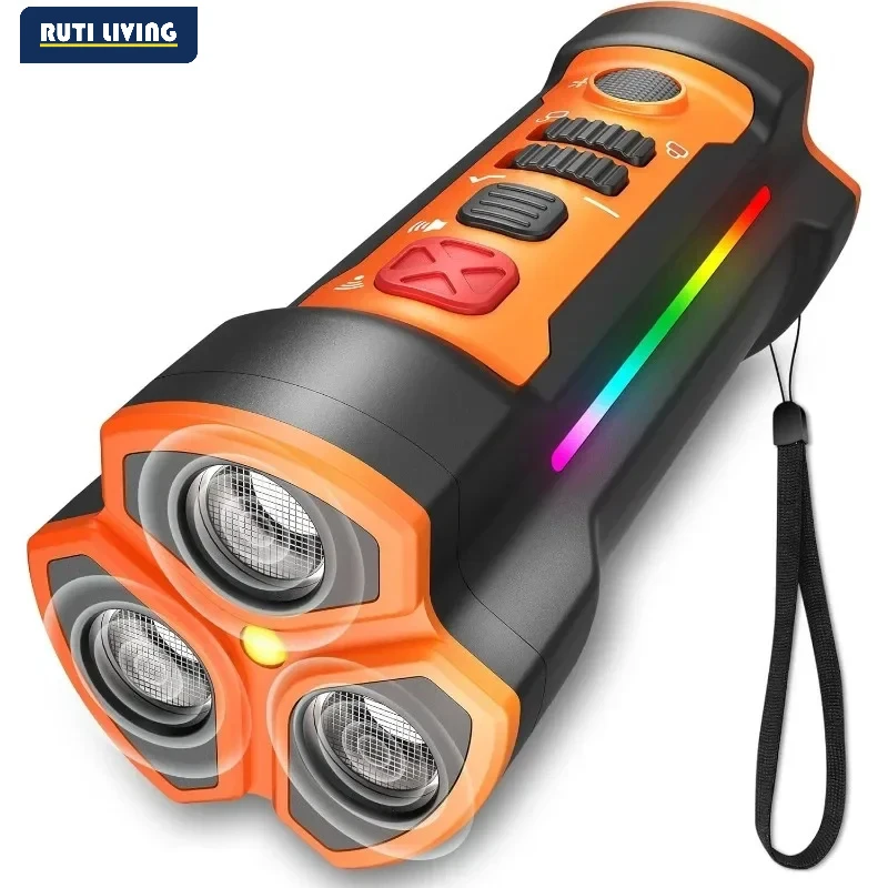 RUTI Dog Bark Deterrent Devices Enhanced Ultrasonic Anti Device for Dogs Triple Sonic Emitters Much 1005011971346477