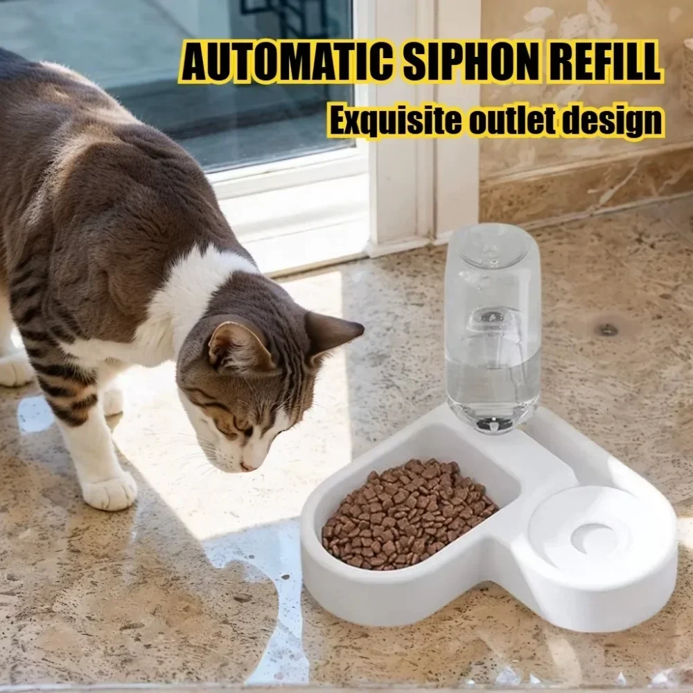 Automatic Water Dispenser for Cats Dogs Pets Feeding Bowl Heart-Shaped Automatic Drinking Self 1005011971610634