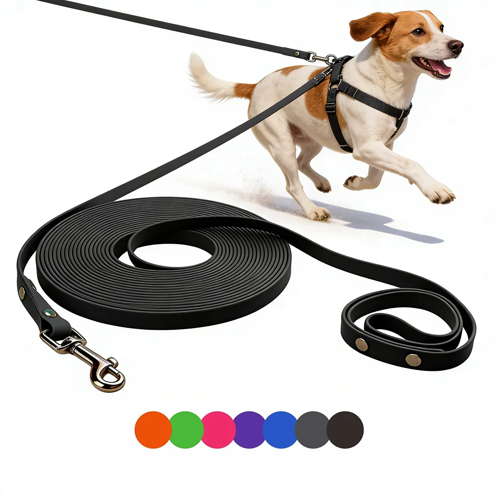 3M 5M 10M 15M PVC Dog Leash Large Medium Non-Slip Waterproof and Easy to Clean Running (1.8M) 1005011971736063