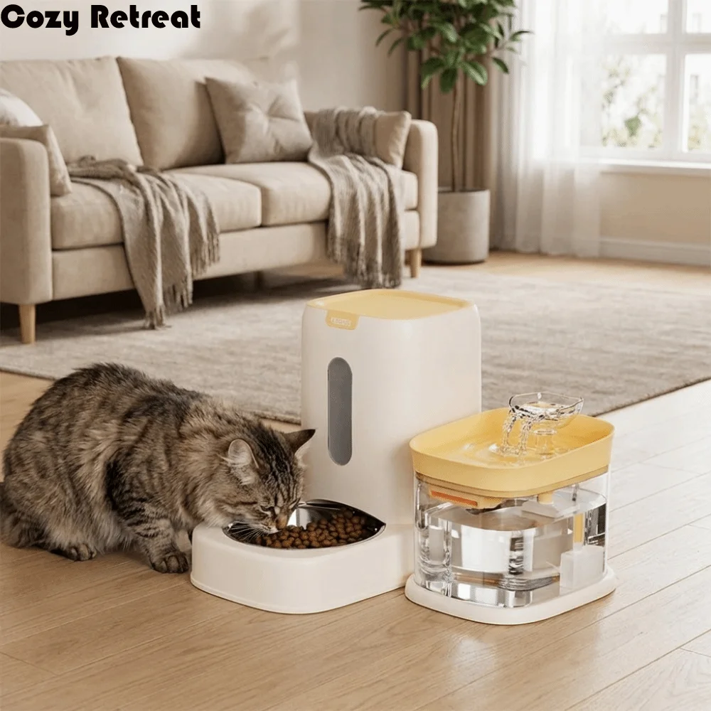 Mute Pump Cat Drinking Fountain Anti-Dry Burning Removable Pet Water Large Capacity Automatic 1005011973047931