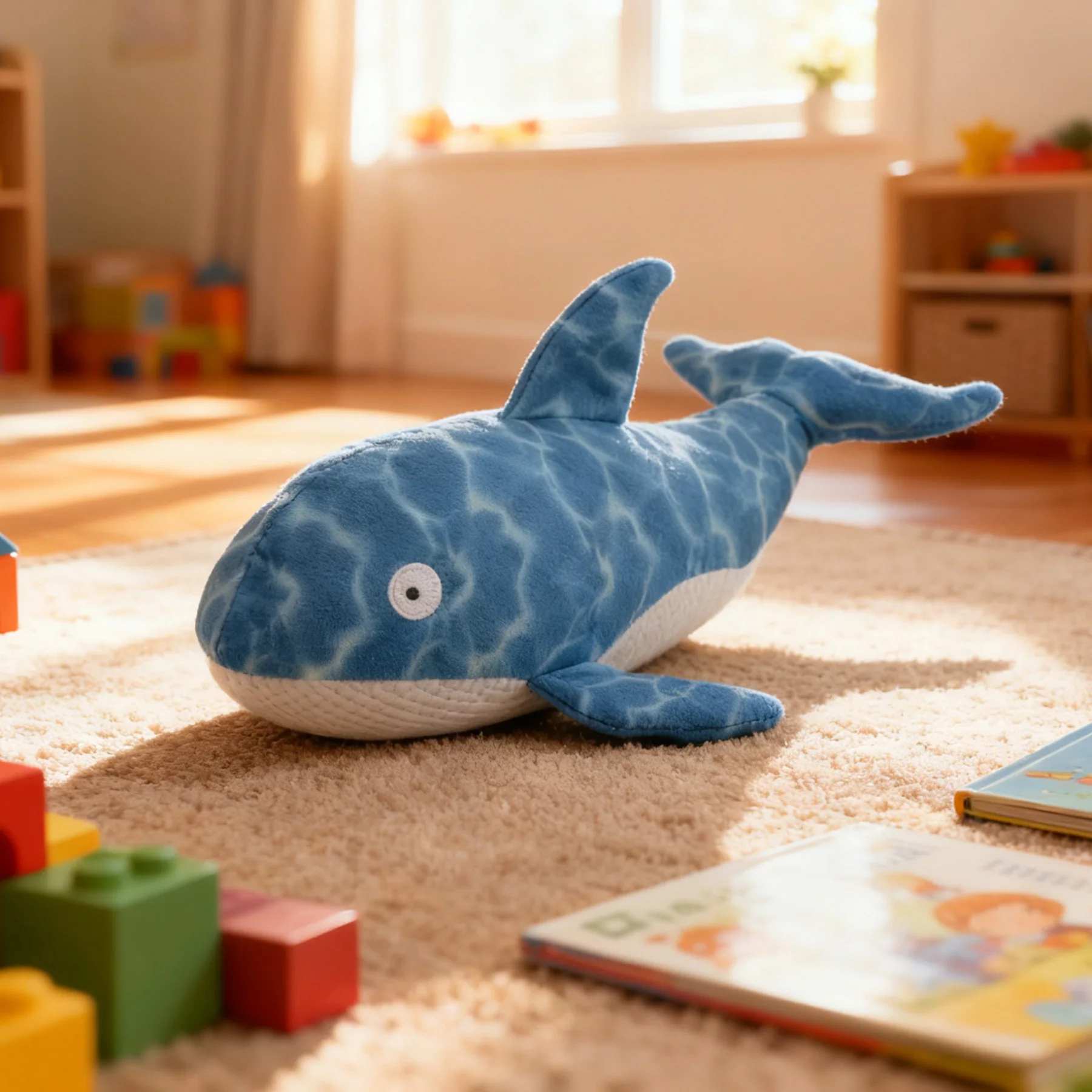 Interactive Squeaky Whale Shark Plush Dog Toy 1005011974312136
