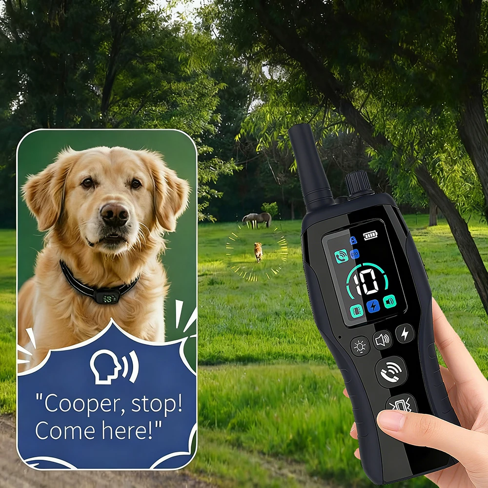 Dog Training Collar 6500FT with Remote Innovative IPX7 Waterproof with 4 Training Modes 1005011976033618