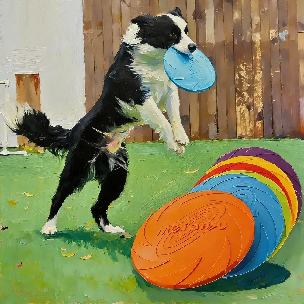 Bite Resistant Dog Flying Disc Toys Multifunctional Pet Training Toy Outdoor Interactive Game Puppy 1005011980473269