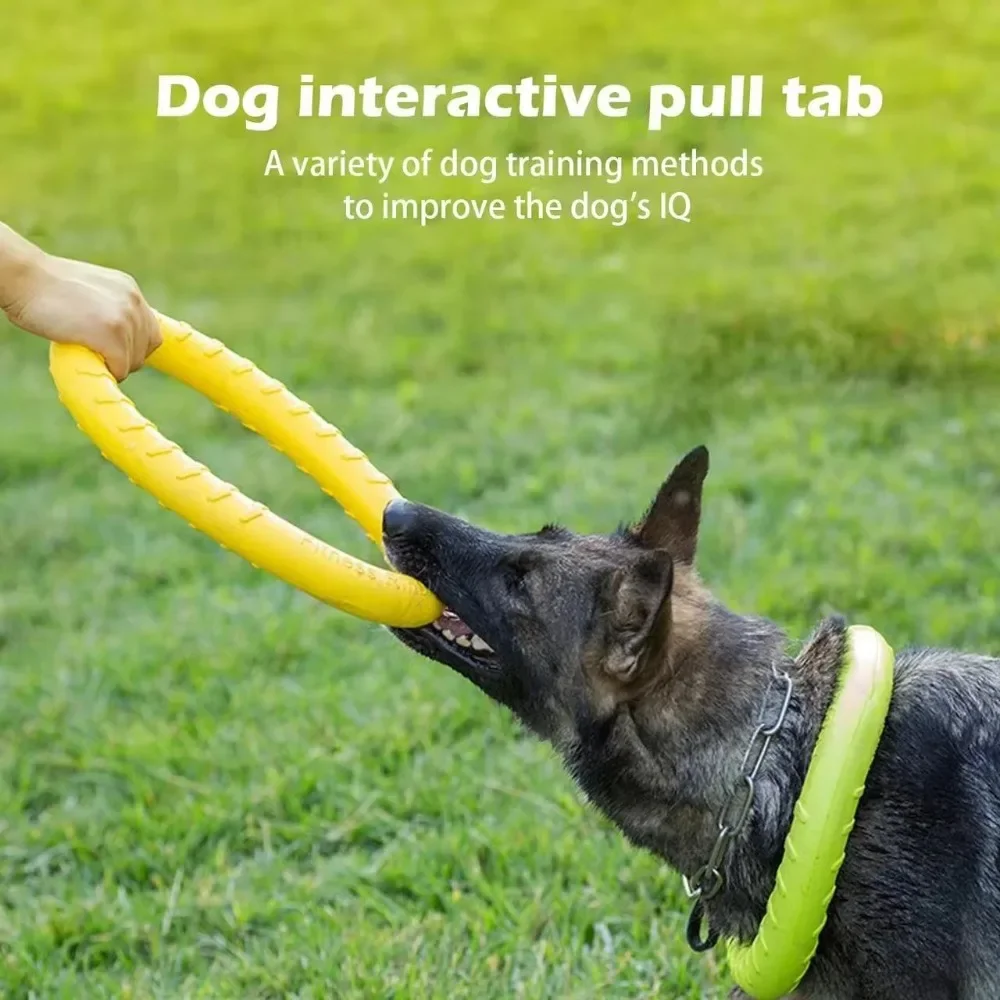 Dog Toys Pet Flying Disk Training Ring Puller Anti-Bite Floating Interactive Supplies Dog Toys 1005011982058820