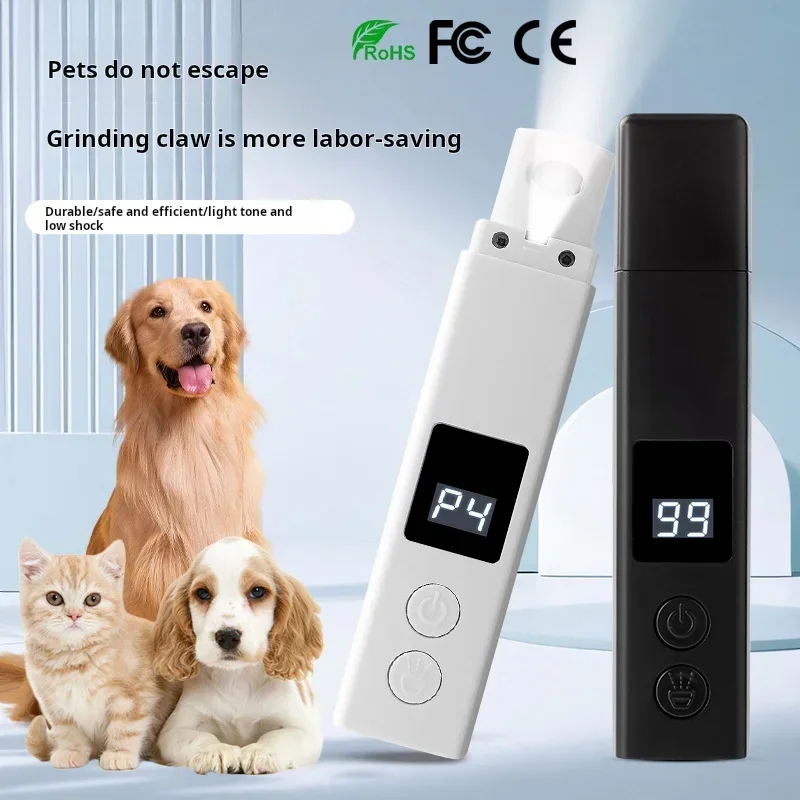Pet Nail Grinder For Dogs Rechargeable Nail Grinder Electric Cat Nail Trimmer Dog Nail File Quiet 1005011983469014
