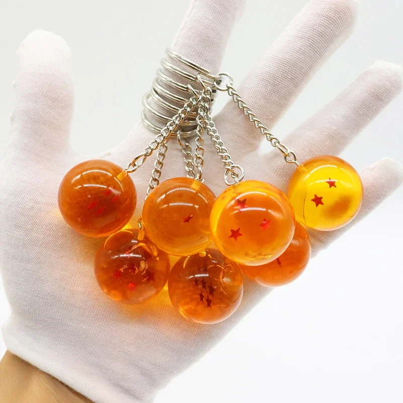 Bandai Dragon Ball Series Keychain Charms Accessories 1-7 Star Balls Cosplay Keyring Car Pendant 1005011985216042
