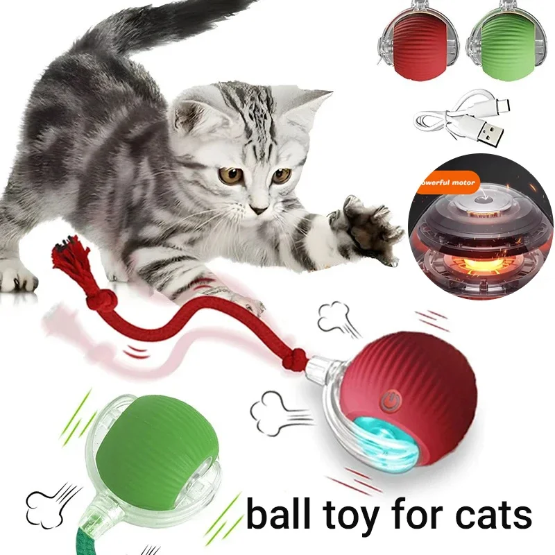 Pet Smart Interactive Ball Rechargeable Cat Ball Smart Kitten Dog Interaction Toy Intelligent Toy 1005011986180914