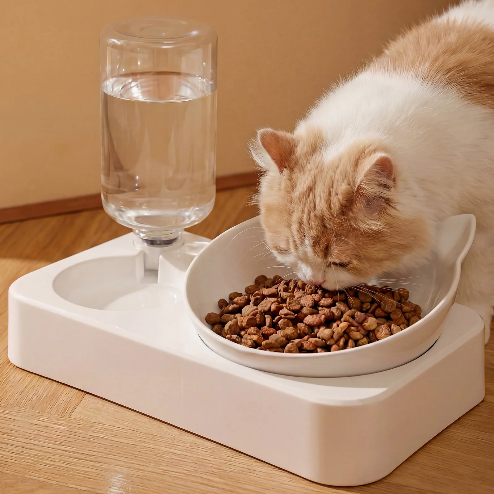 Pet Automatic Water Dispenser Cat and Dog Feeding Bowl Cat Basin 2-In-1 1005011987950240