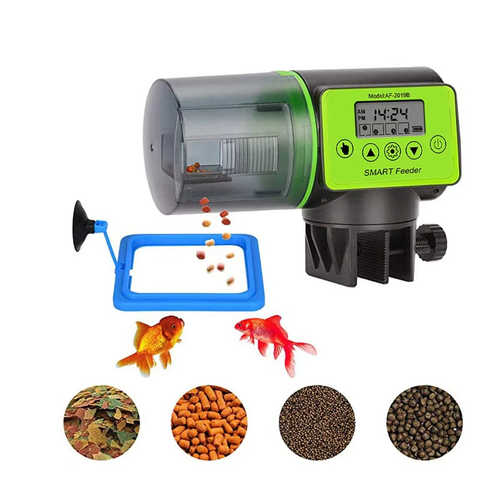 Intelligent Timing Automatic Fish Feeder Digital Aquarium Food Dispenser Electric Auto Fish Feeding 1005011988447647