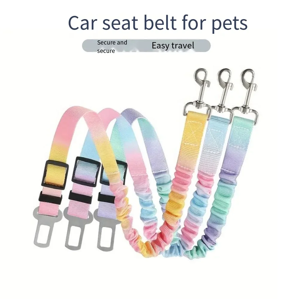 Adjustable Elastic Nylon Dog Car Seat Belt Safety Harness for Secure Travel - Comfortable Fit 1005011991645228