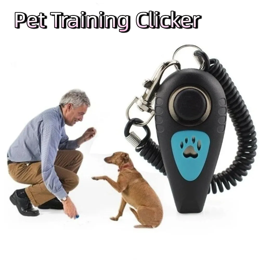 Pet Training Clicker Portable Adjustable Wrist Strap Dog Whistle Professional Interactive (2 in 1) 1005011995449711