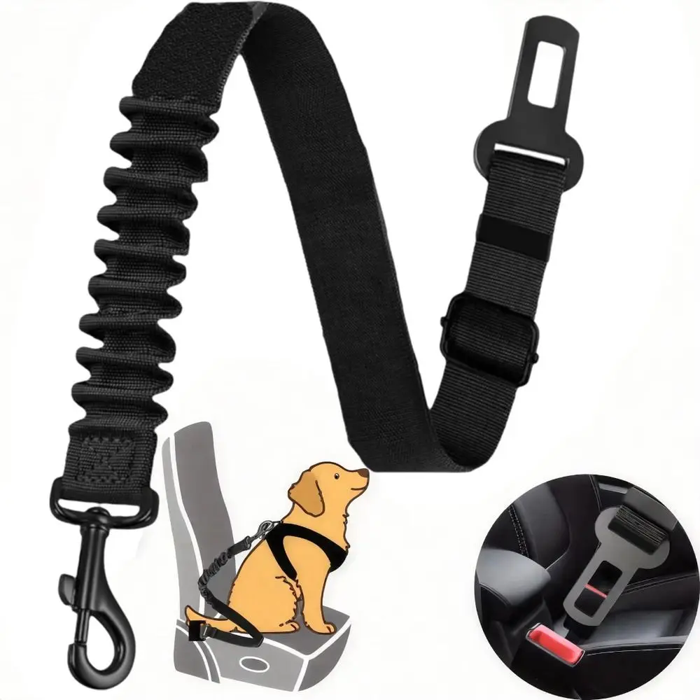 Safety Buckl Adjustable Dog Seat Belt Crash Tested Elastic Safety Restraint Retractable Secure 1005011998566654