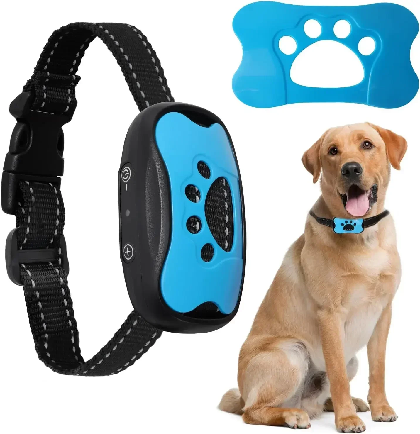 Rechargeable Anti Barking Dog Training Collar Ultrasonic Vibration Sound Stop Barking Device Humane 1005011998835807