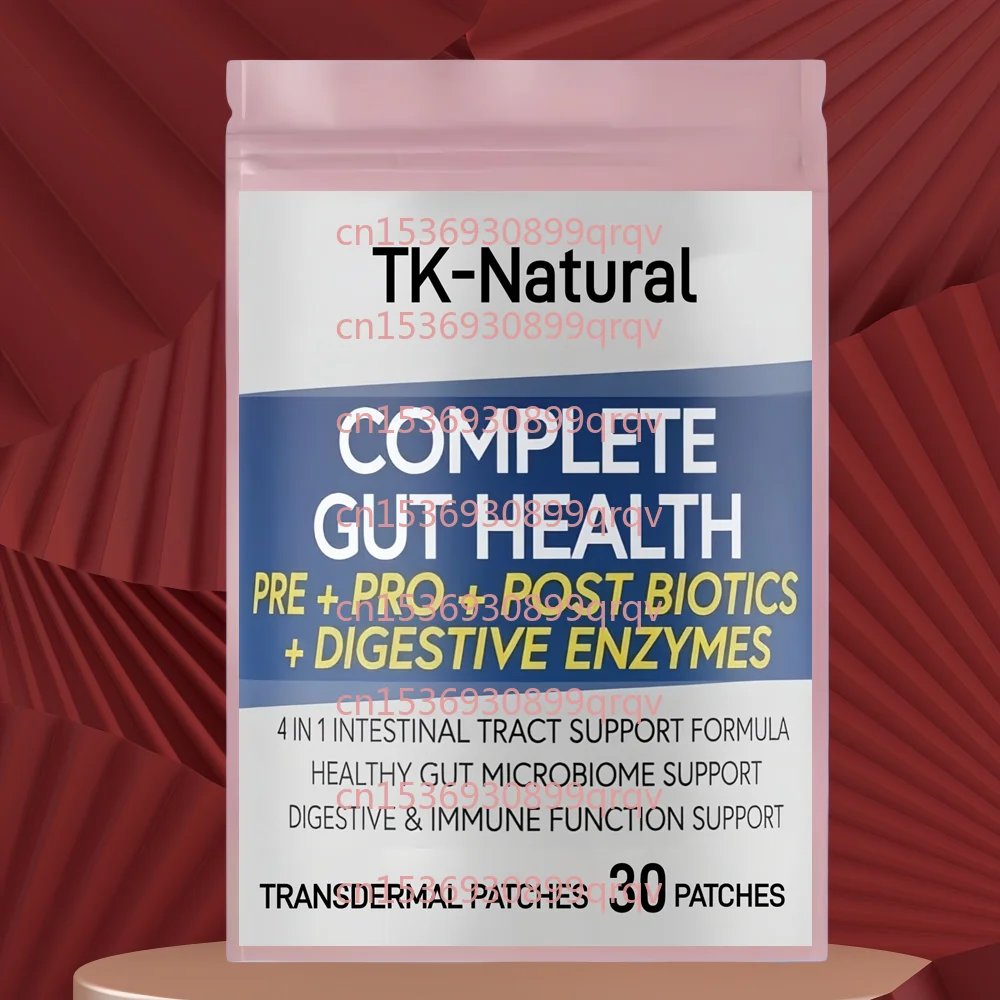 30 Patches 4-in-1 Gut Health Support Transdermal Patches Prebiotics + Probiotics + Postbiotics for 1005012001861875