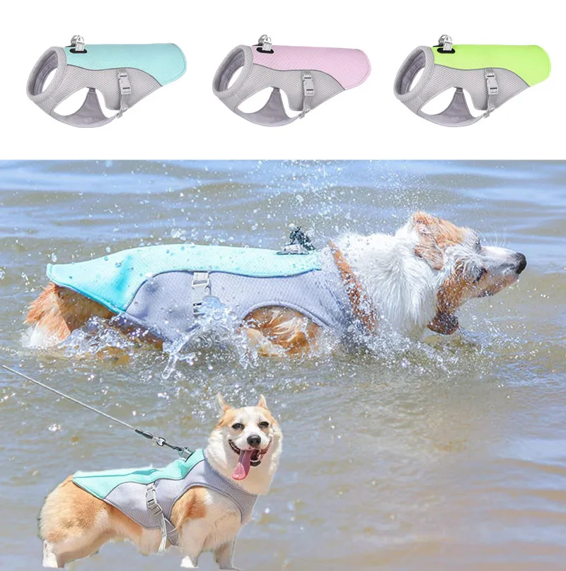 Summer Pet Dog Cooling Vest Heat Resistant Cool Dogs Clothes Breathable Sun-proof Clothing For 1005012002766338