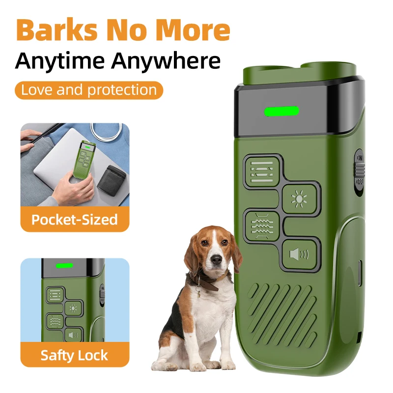 Professional Ultrasonic Dog Repeller Outdoor Bark Control Device Handheld Anti Barking Deterrent 1005012003946510