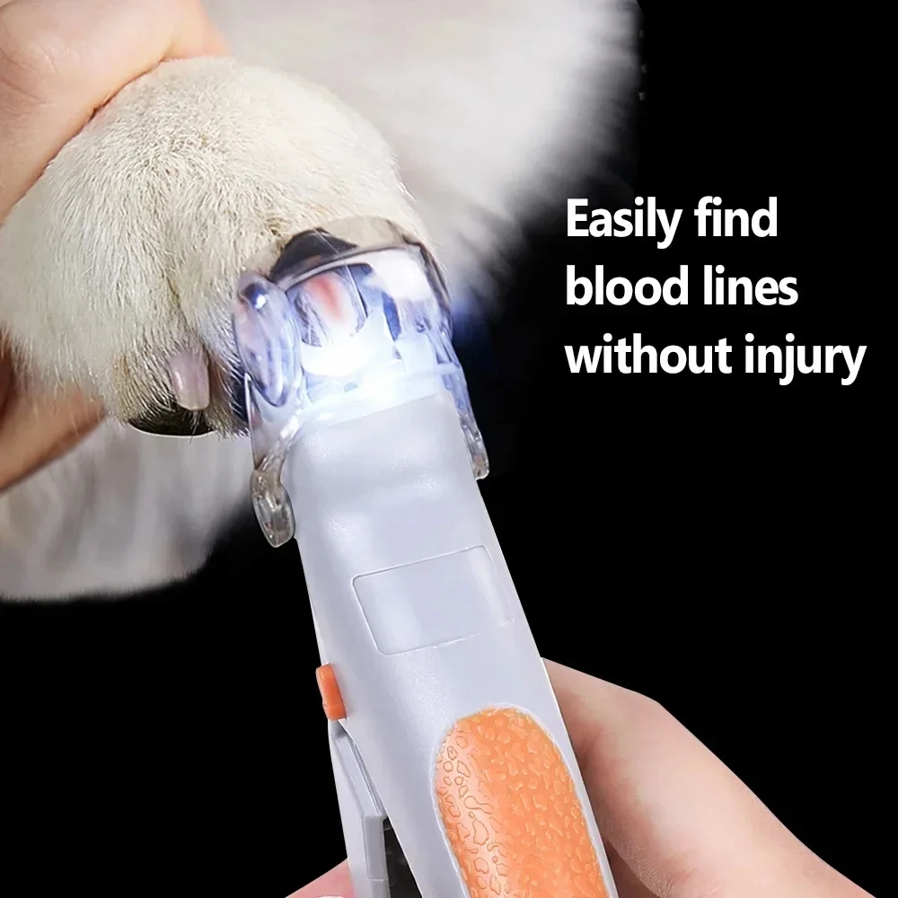 Professional Pet Nail Clipper Scissors With LED Light Cat Dog Nail Clippers Tool Scissors Nail 1005012004760271