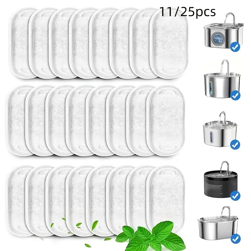 11/25PCS Pet Water Fountain Filters Replacement Activated Carbonfor Cat Dog Multiple Models Clean 1005012006528291