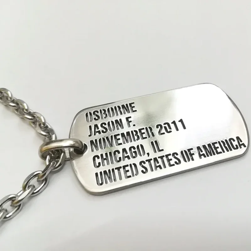 Customized Medical ID Dog Tag Pendant Necklace Personalized Engraved Stainless Steel Special Idea 1005012010321674